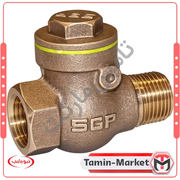 شیر یکطرفه توپیچ روپیچ تمام برنز